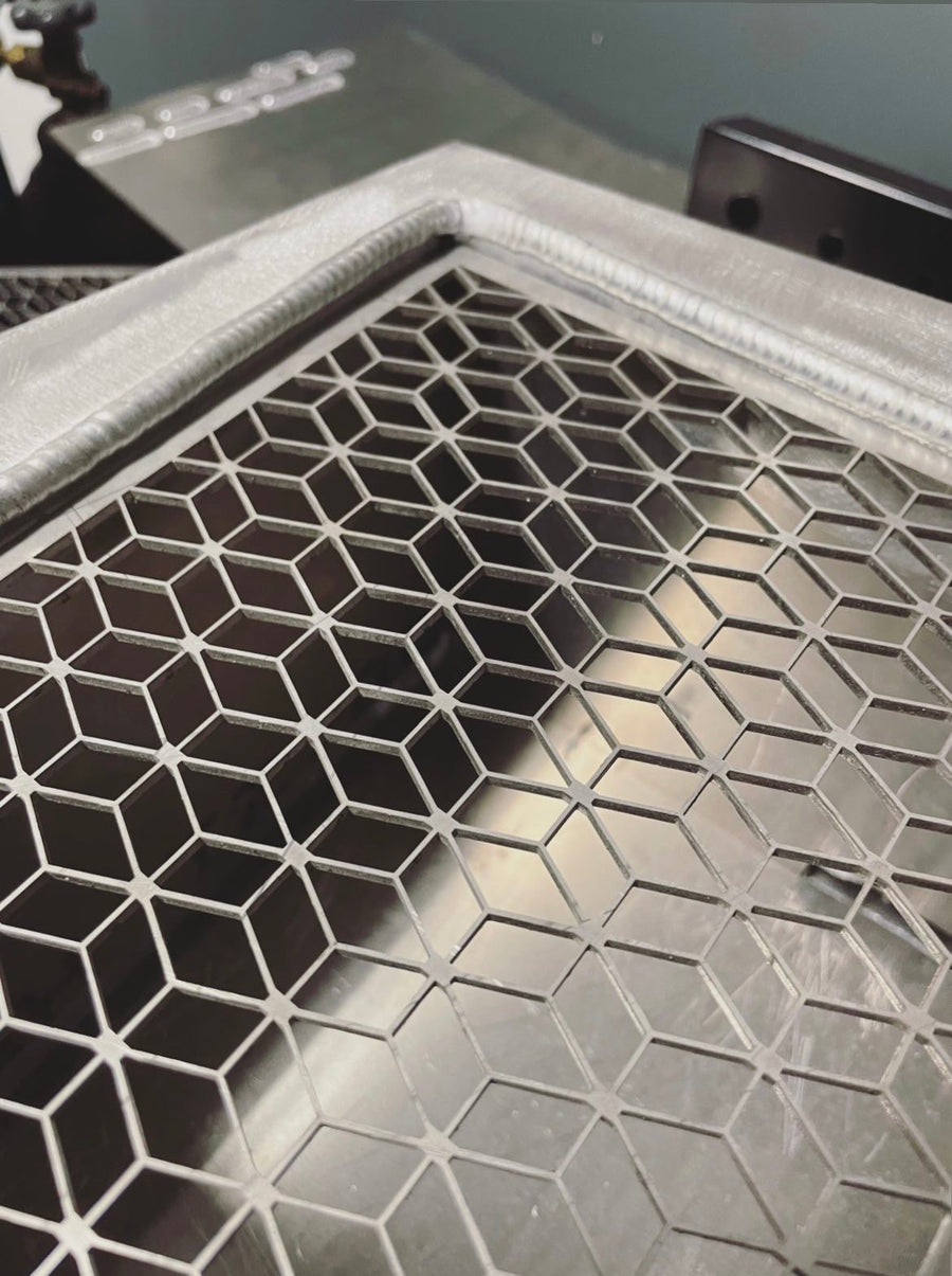 Stainless Hex-Cube Grill Grate